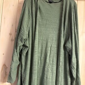 Torrid Olive Open-Front Drapey Cardigan